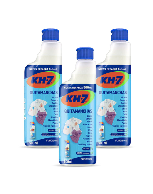 KH-7 Quitamanchas Recarga Botella 3 x 500 cc - Puntolimpieza