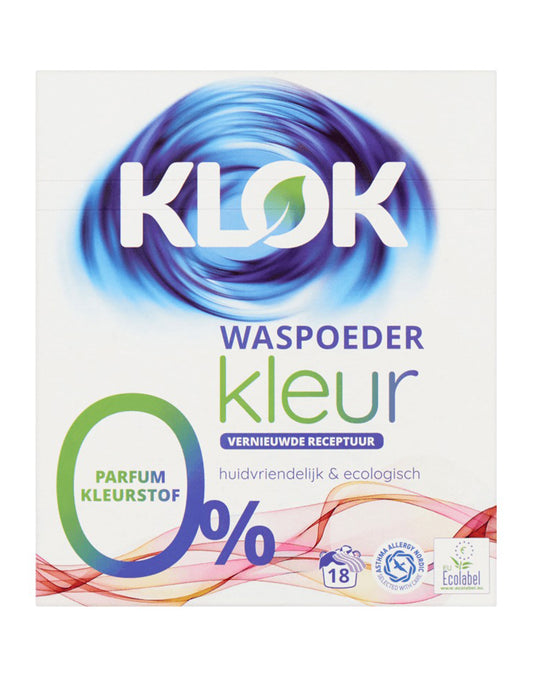 Klok Detergente en Polvo Ropa Color 1,17 kg - Puntolimpieza