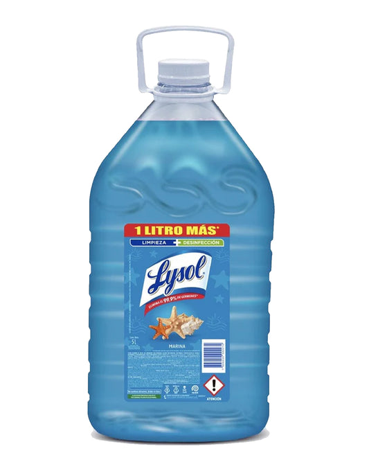 Lysol Limpia pisos Marina 5 L - Puntolimpieza