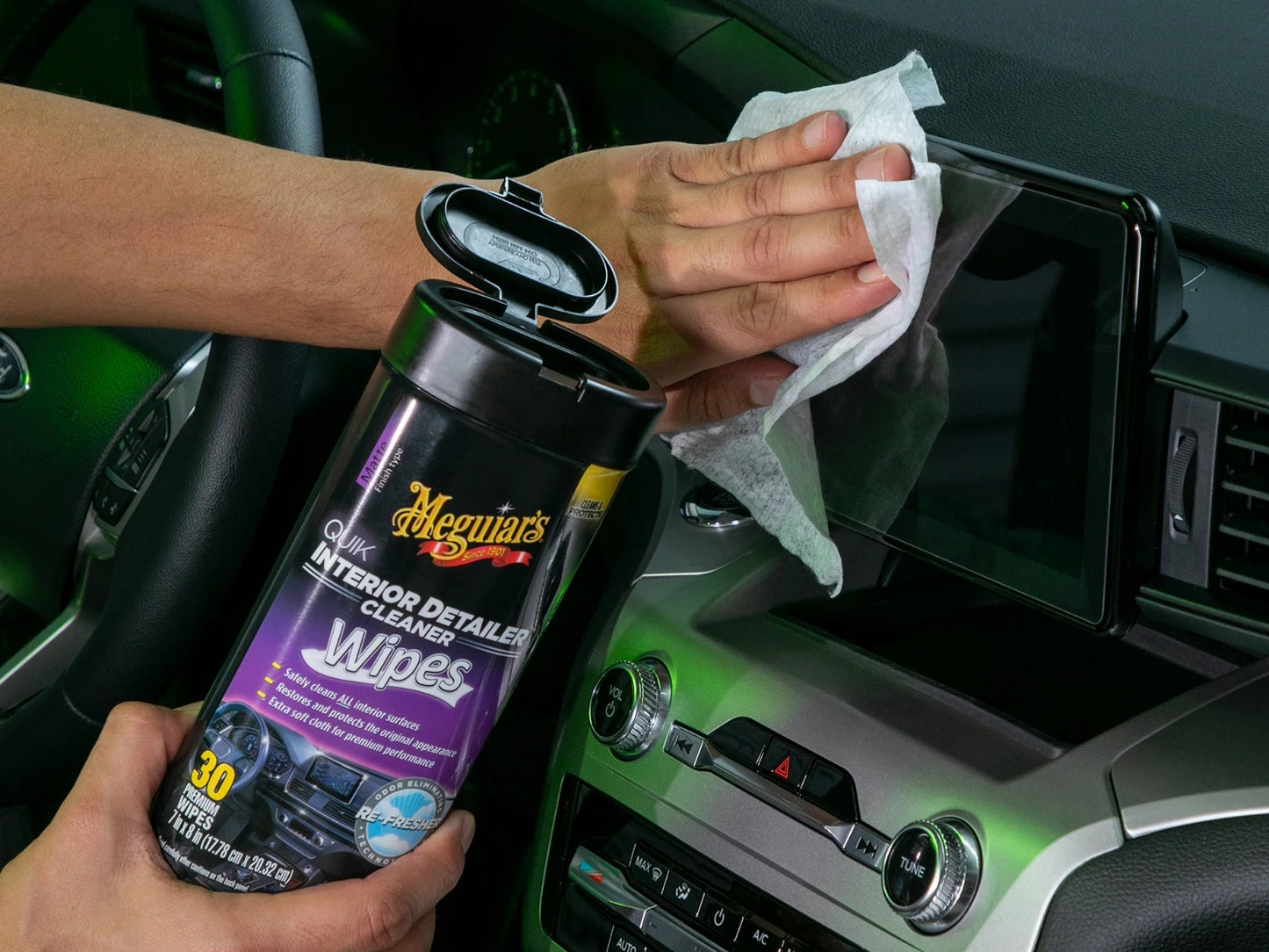 Meguiar's Wipes Quik Detailer Interior 25 unid - Puntolimpieza