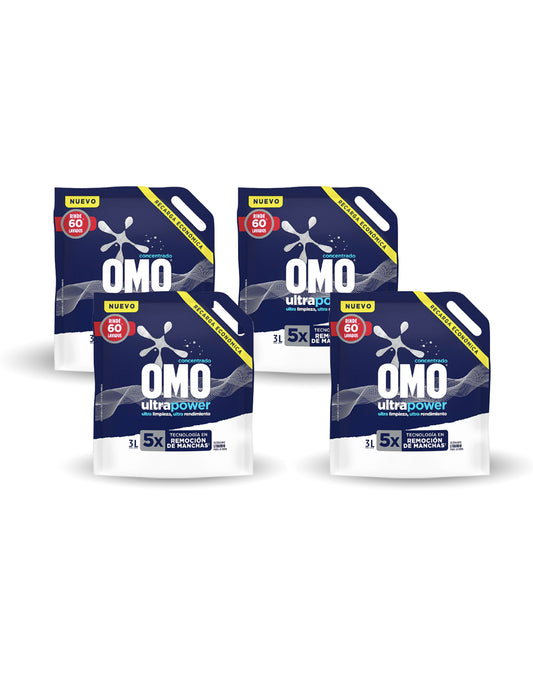 Omo Detergente liquido Matic Doypack 4 x 3 L - Puntolimpieza