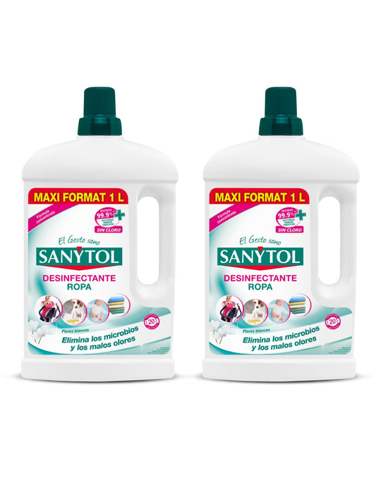 Sanytol Desinfectante de Ropa 2 x 1 L - Puntolimpieza