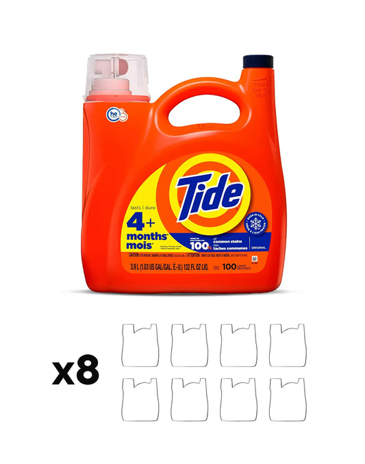 Tide Original Detergente liquido concentrado 8 x 3,9 L - Puntolimpieza