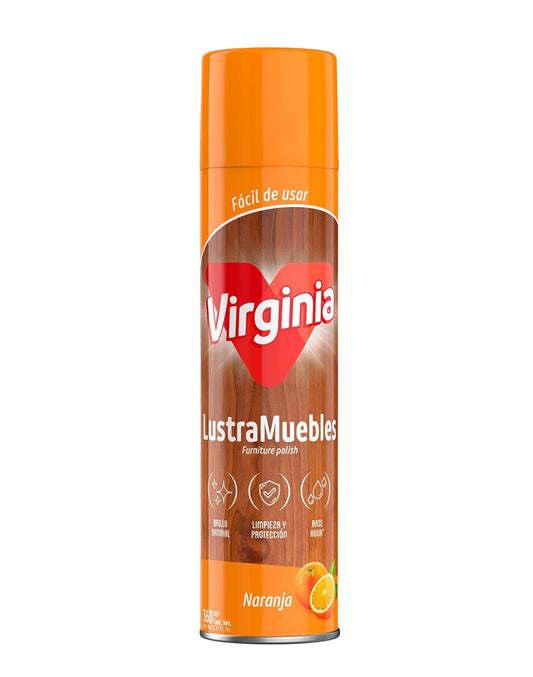 Virginia Lustramuebles Aerosol Aroma Naranja 360 cc - Puntolimpieza