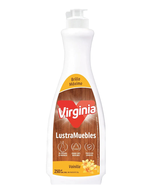 Virginia Lustramuebles Vainilla Botella 250 cc - Puntolimpieza
