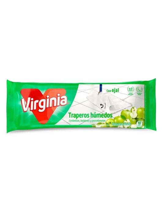 Virginia Trapero Húmedo Manzana Verde 10 unid - Puntolimpieza