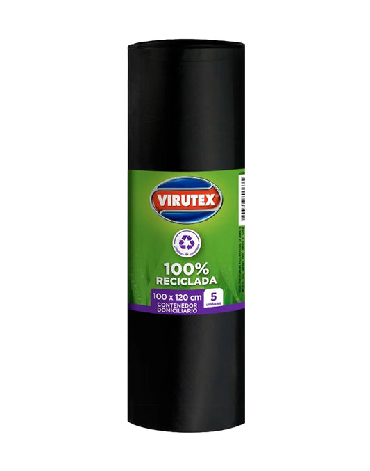 Virutex Bolsa de Basura Contenedor Domiciliario 100 x 120 cms 5 unid - Puntolimpieza