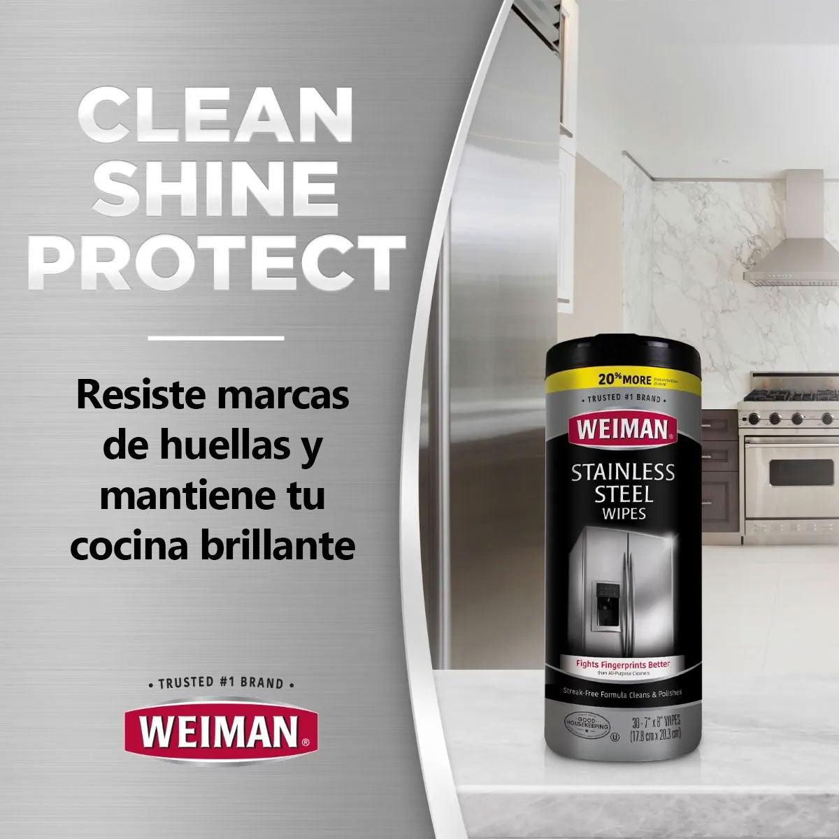 Weiman Toallas Acero Inoxidable 2 x 30 unid