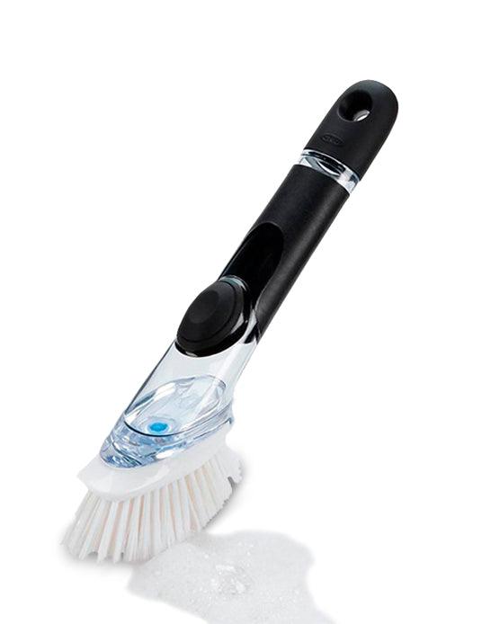 Oxo Escobilla Lavaloza Con Dispensador y Base 1 unid - Puntolimpieza