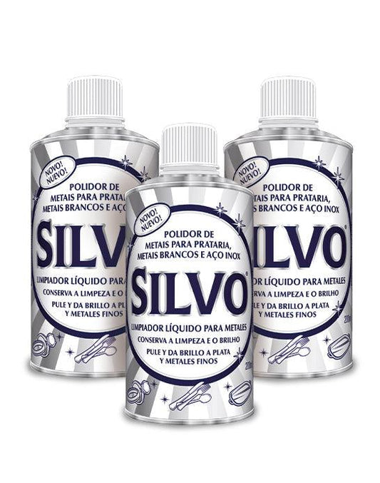 Silvo Limpiador de Metales 3 x 200 cc - Puntolimpieza