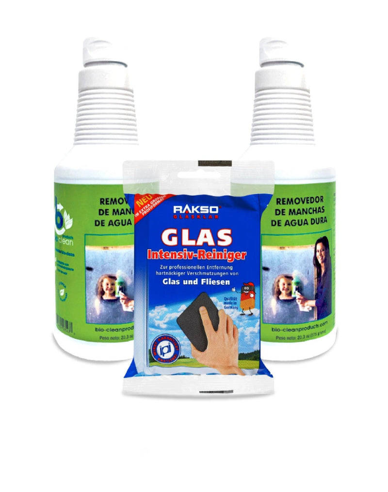 Pack 2 Bio-Clean + Rakso Esponja acero para vidrios y cerámica PACK - Puntolimpieza
