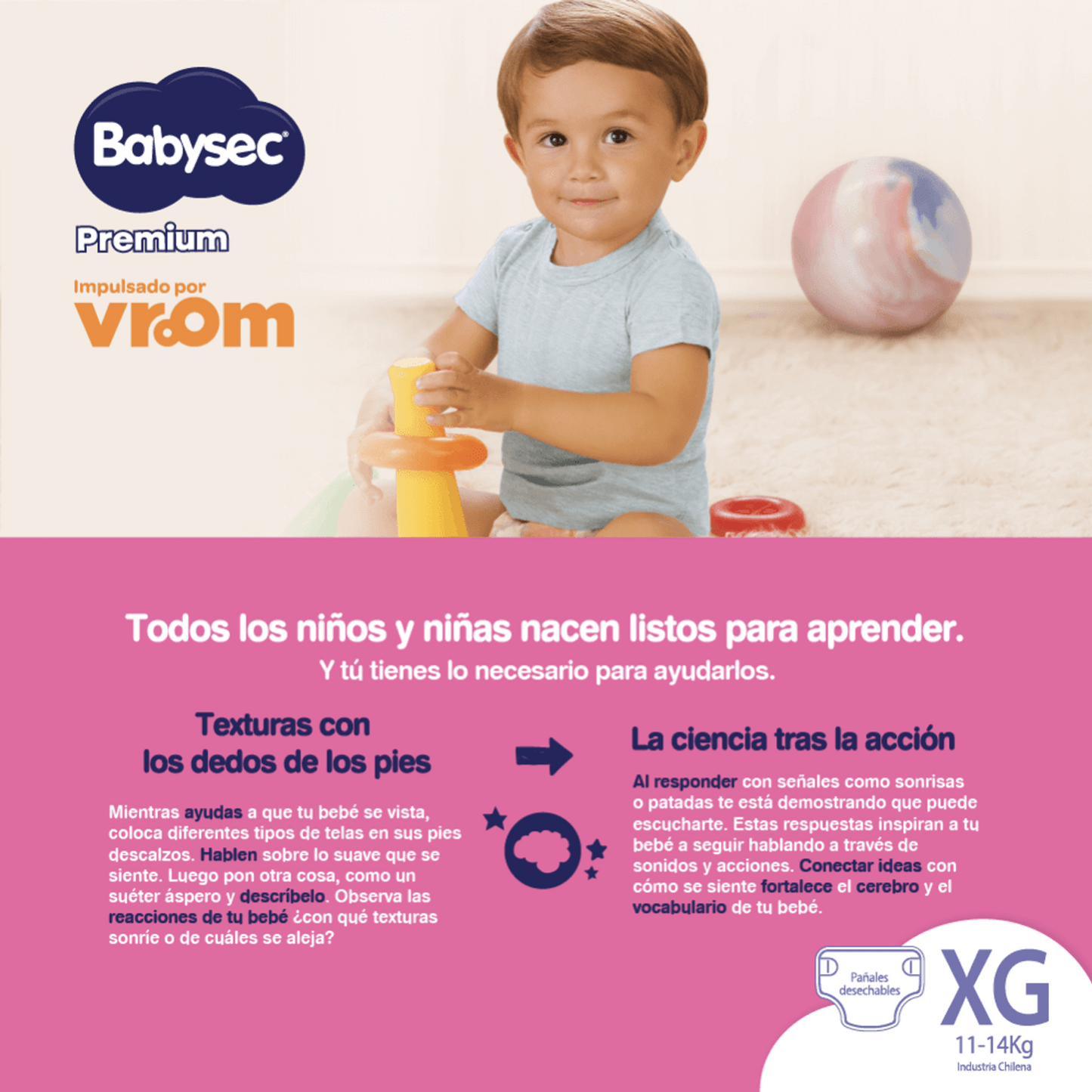 Babysec Pañales Bebé Premium XG 54 unid - Puntolimpieza