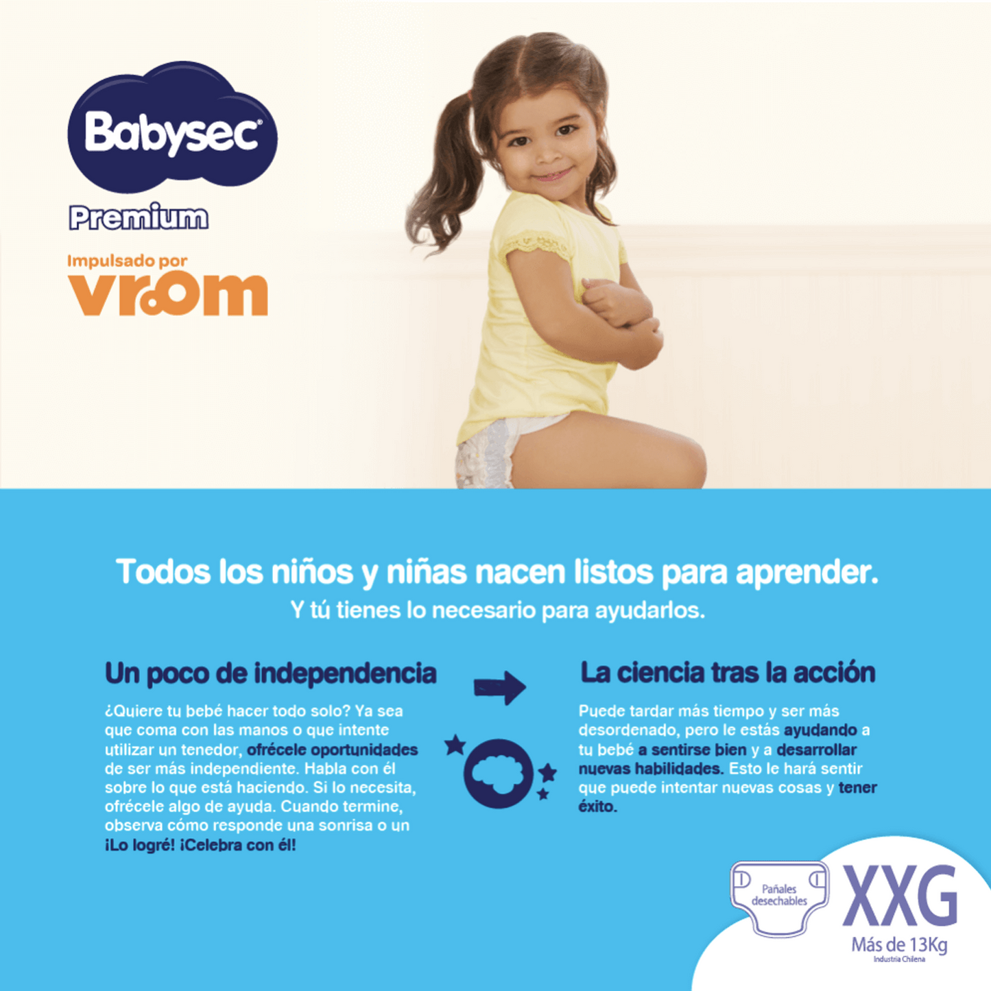 Babysec Pañales Bebé Premium XXG 54 unid - Puntolimpieza