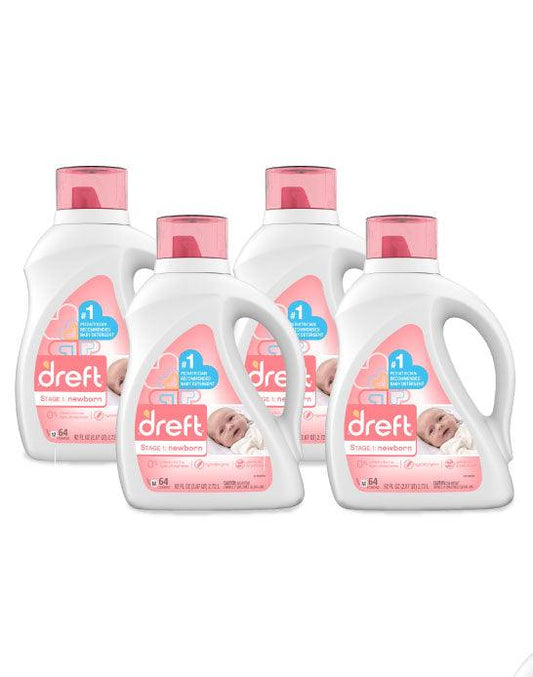 Dreft Detergente Etapa 1 hipoalergénico 4 x 2,72 L - Puntolimpieza