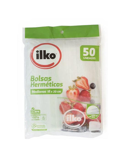 Ilko Bolsa Hermetica Colaciones 18x20 cm 50 unid - Puntolimpieza