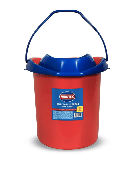Virutex Balde con Escurridor 14 litros 1 unid - Puntolimpieza
