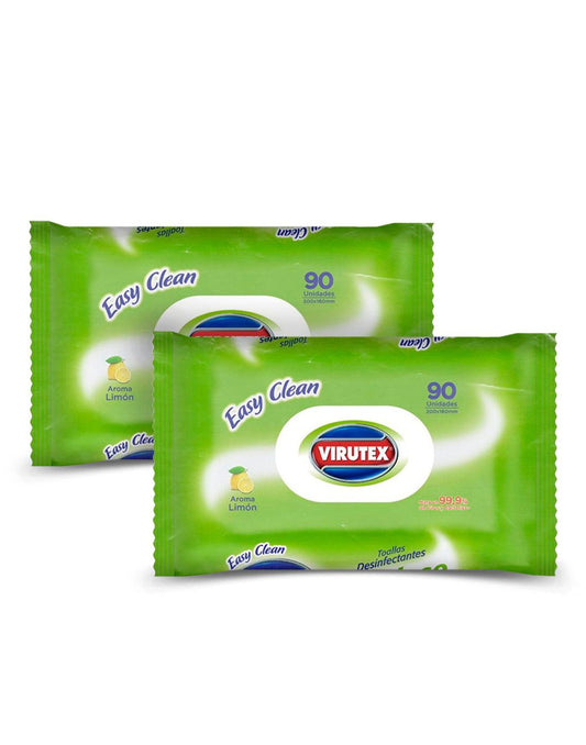 Virutex Toallas Desinfectante Multiuso 2 x 90 unid - Puntolimpieza