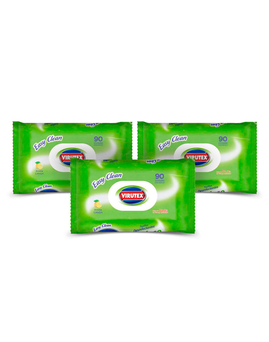 Virutex Toallas Desinfectante Multiuso 3 x 90 unid - Puntolimpieza