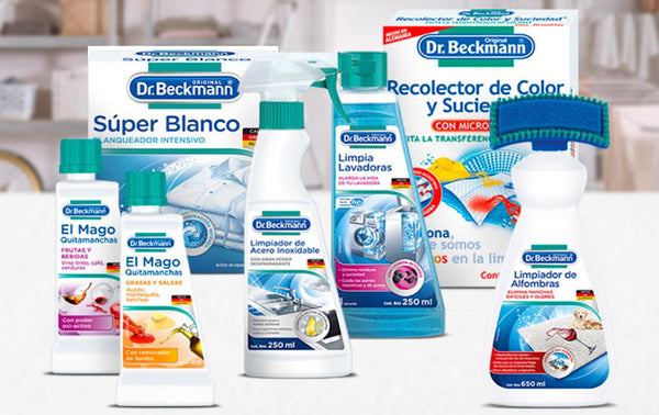Productos para manchas difíciles y lavado de electrodomésticos: ¡Bienvenido Dr. Beckmann! - Puntolimpieza