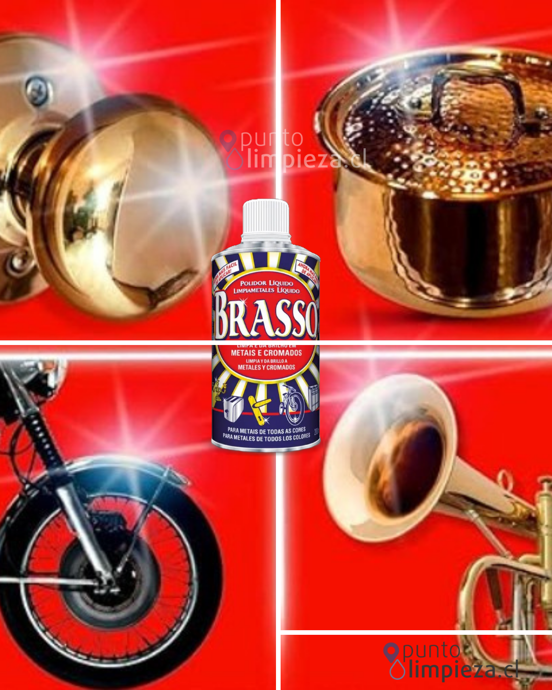 Brasso Limpiador de Metales 3 x 200 cc