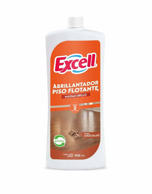 Excell Abrillantador piso flotante chocolate 900 cc
