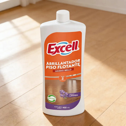 Excell Abrillantador piso flotante lavanda 3 x 900 cc