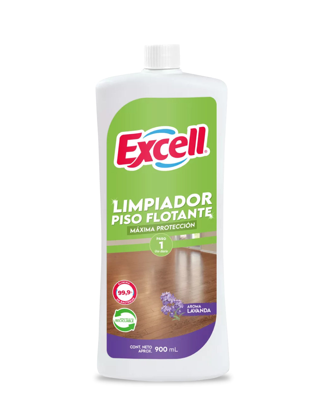 Excell Limpiador piso flotante lavanda 900 cc