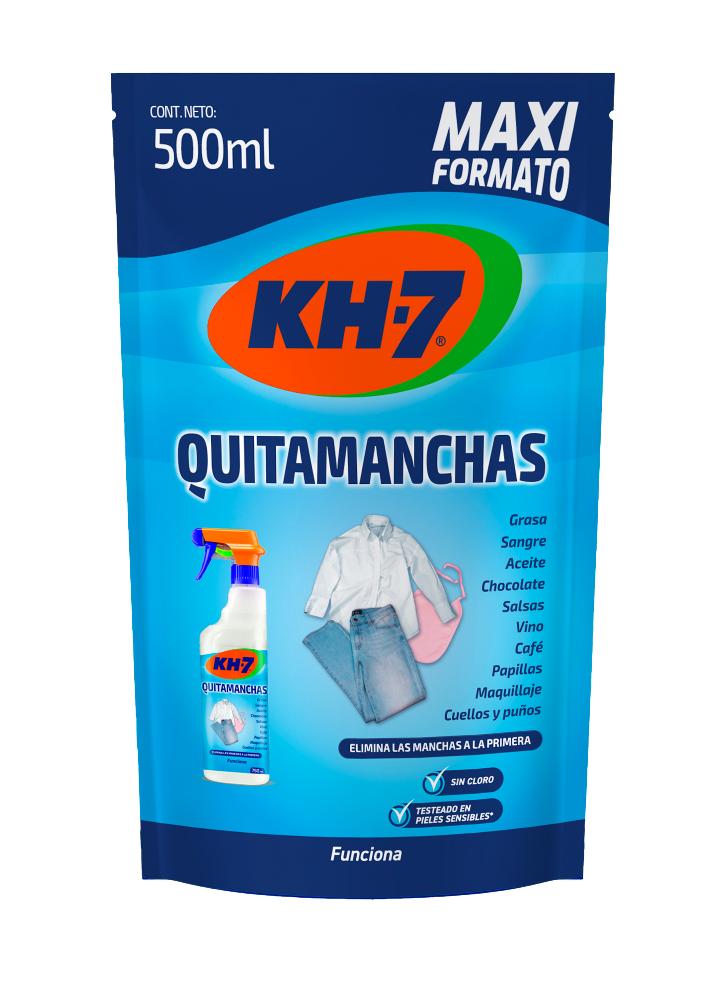 KH-7 Quitamanchas Recarga 500 cc