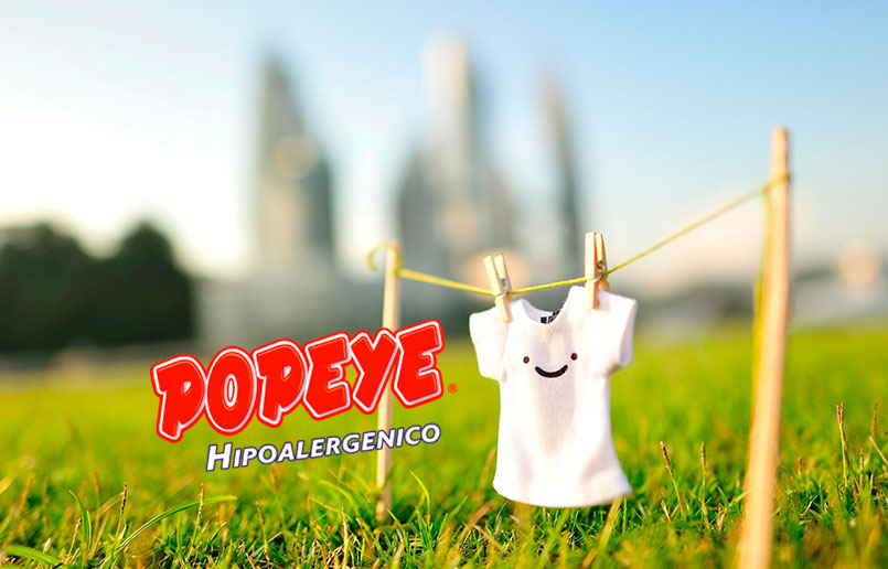 Popeye Jabon Ropa Blanca y Color 170 gr