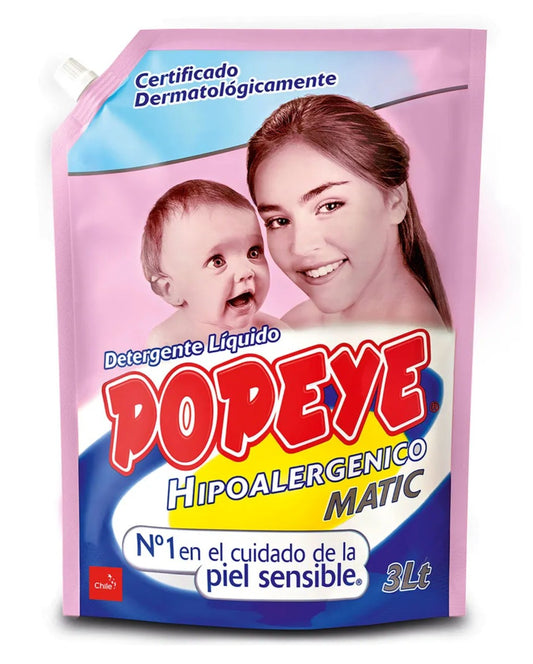 Popeye Detergente liquido hipoalergenico Doypack 3 L