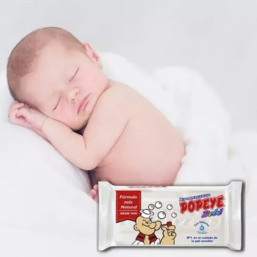 Popeye Jabon Bebe Ropa Blanca y Color 170 gr