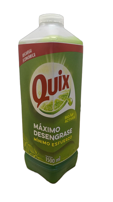 Quix Lavaloza concentrado limón recarga 3 x 1500 cc