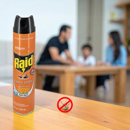 Raid Insecticida Casa y Jardin 360 cc