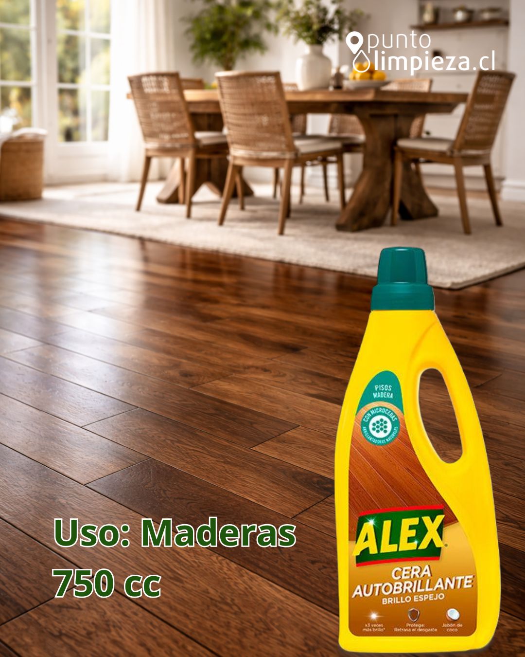 Alex Cera Autobrillante Madera - Brillo Espejo 750 cc