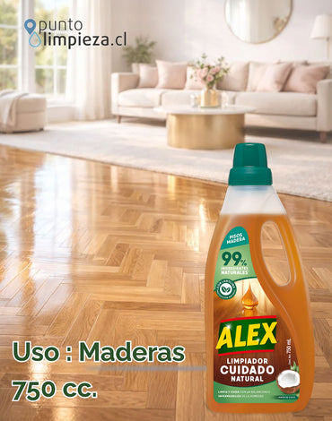 Alex Limpiador Cuidado Extra Madera - Coco con lanolina 750 cc