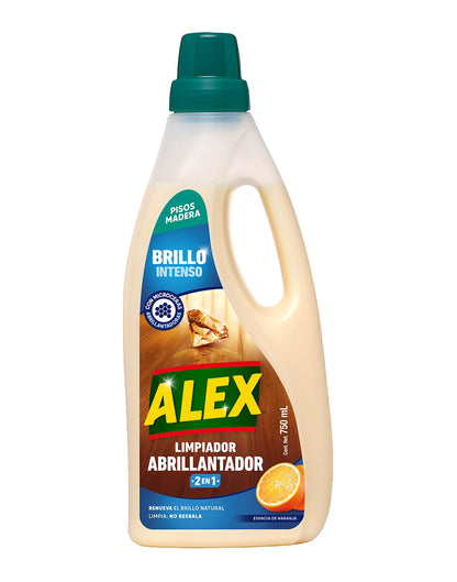 Alex Limpiador Abrillantador Madera Extra Brillo Naranja 750 cc