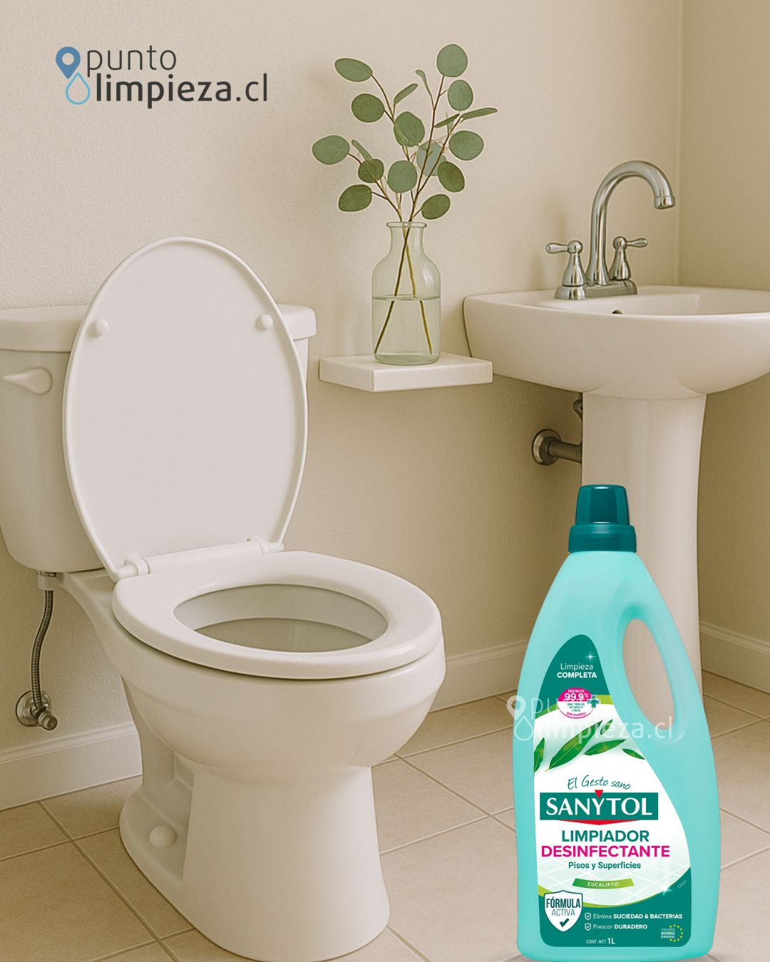 Sanytol Limpiapisos Desinfectante 3 x 1 L