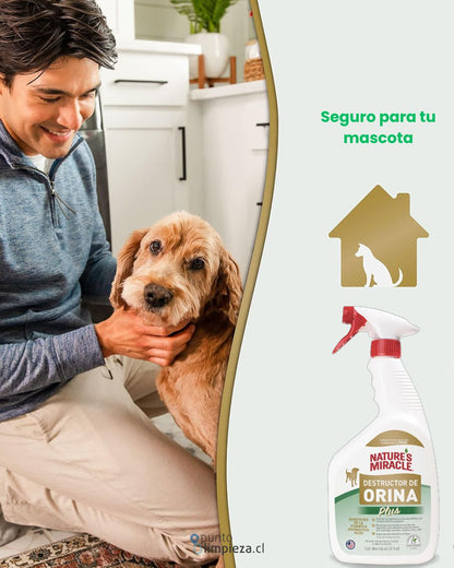 Natures Miracle Destructor de Olores y Residuos de Orina Perro 946 ml
