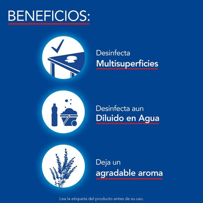 Lysol Limpia pisos Lavanda 3 x 5 L