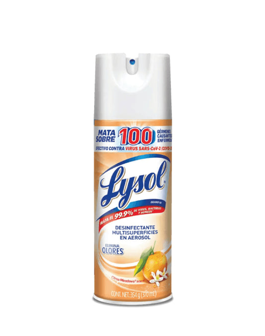 Lysol Desinfectante de ambiente y superficie citrico 354 gr