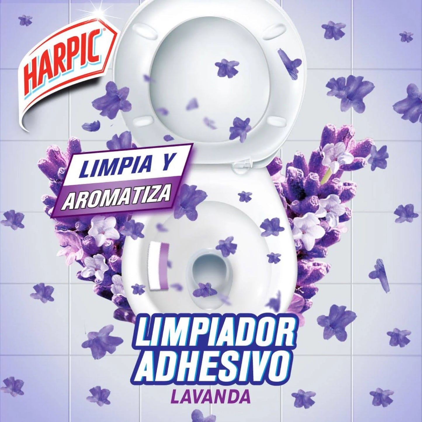 Harpic Limpiador WC adhesivo Lavanda 3 unid