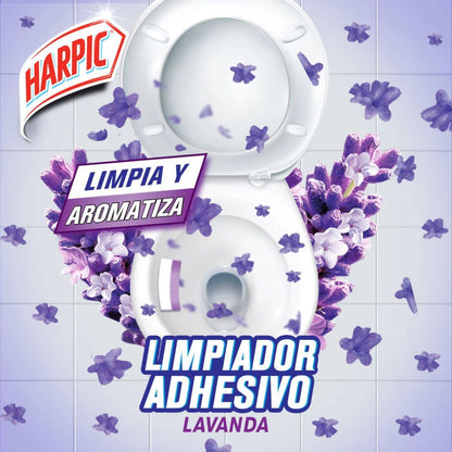 Harpic Limpiador WC adhesivo Lavanda 3 unid