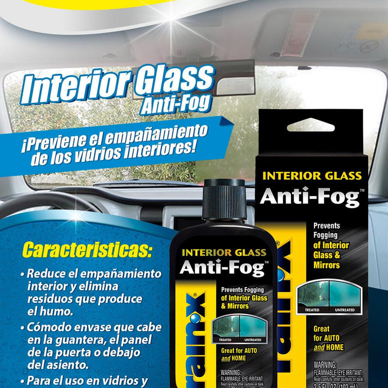 RAIN-X -PROMO Repelente de agua en vidrios y Antiempañante para autos 3.5  Oz 