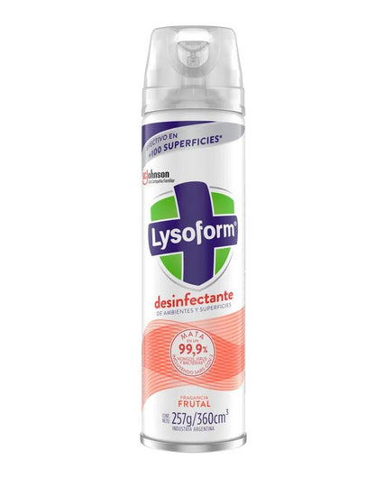 Lysoform Desinfectante de ambiente y superficie frutal 360 cc