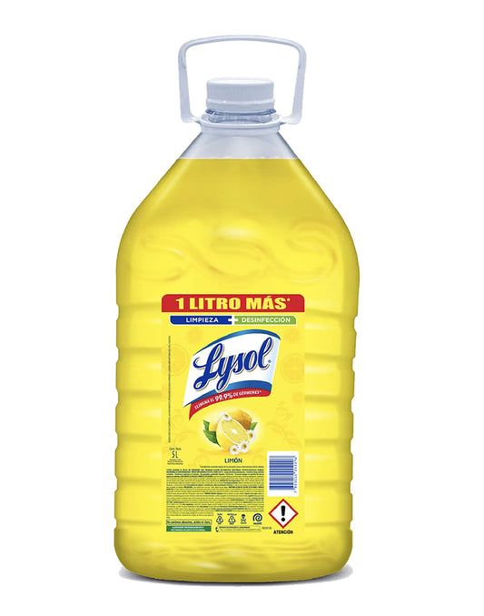 Lysol Limpia pisos Limon 5 L
