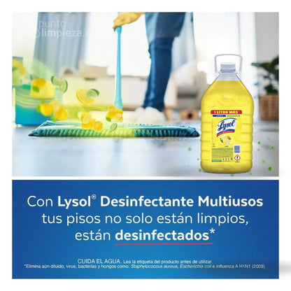 Lysol Limpia pisos Limon 3 x 5 L