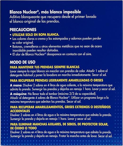 Iberia Blanco Nuclear Blanqueante en sobre 6 unid de 20 gr