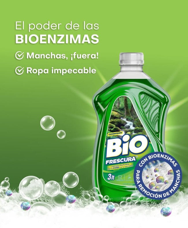 BIO FRESCURA DETERGENTE LIQUIDO 3 LITROS