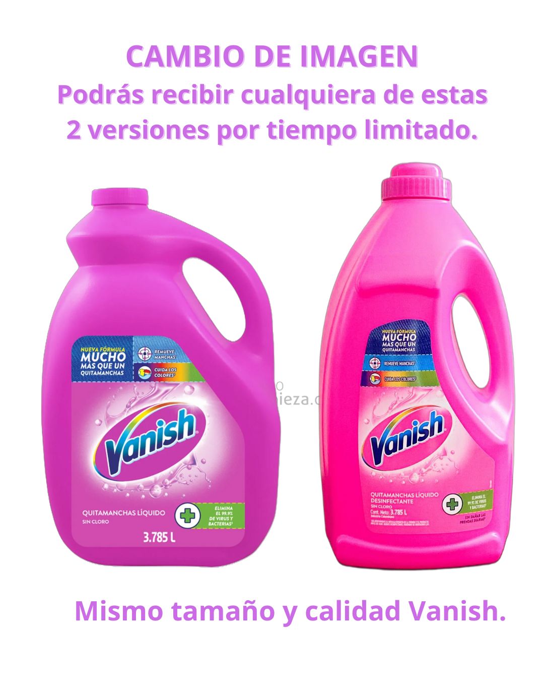 Vanish Quitamanchas líquido ropa color multiuso 2 x 3785 cc