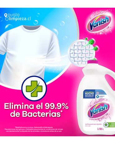 Vanish Quitamanchas líquido ropa blanca multiuso 2 x 3785 cc